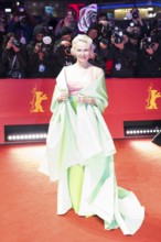 Pamela Anderson on the Red Carpet in front of the premiere of Rosebush Pruning at the Berlinale at