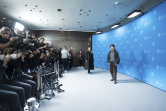 Aidan Zamiri (director) at a photocall for the film The Moment at the Berlinale at the Hyatt Hotel