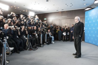 Tracy Letts (actor) at a photocall for the film Rosebush Pruning at the Berlinale at the Hyatt