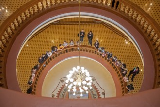 Phoenix, Arizona - School children tour the old Arizona State Capitol. The building is now a museum