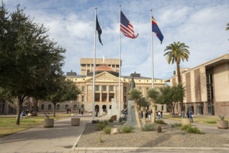 Phoenix, Arizona - The Arizona State Capitol complex. The main building, the former state capitol,