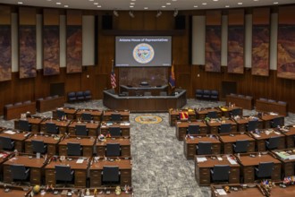 Phoenix, Arizona - The House of Representatives chamber in the Arizona State Capitol complex