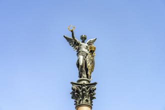 Victoria at the Köpfleinsberg war memorial in the old town, Nuremberg, Bavaria, Germany