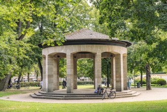 Pavilion at the Dr. Konrad Adenauer complex in Fürth, Middle Franconia, Bavaria, Germany