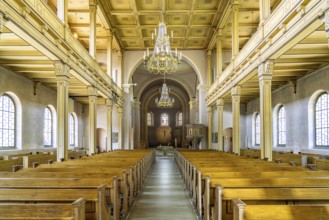 Interior of the Lutheran Church of the Redeemer in the Bad Kissingen State Bath, Lower Franconia,