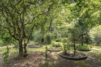 The botanical garden in Erlangen, Middle Franconia, Bavaria, Germany