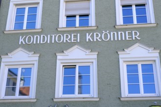 Café Krönner, Stadtplatz, Weilheim, Upper Bavaria, Bavaria, Germany