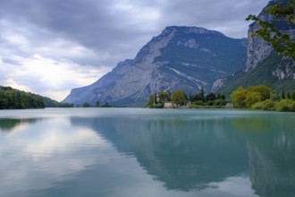 Castel Toblino, Lake Toblino, Sarca Valley, Trentino, Italy