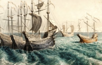 English sailing boats, 16th century