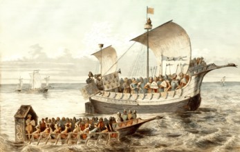 Anglo-Saxon sailing boats, 15th century