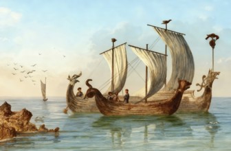 Anglo-Saxon sailing boats, 10th century