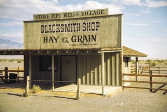 Stovepipe Wells Blacksmith Shop, Death Valley National Park, California, USA 1977 proprietor
