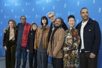The Berlinale jury members (from left to right) Shivendra Singh Dungarpur, Ewa Puszczynska, Bae