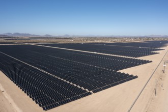 Tonopah, Arizona - A large solar farm just east of the Palo Verde Nuclear Power Plant