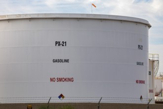 Phoenix, Arizona - A gasoline fuel tank owned by Kinder Morgan, one of dozens of gasoline and other