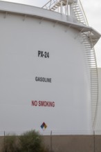 Phoenix, Arizona - A gasoline fuel tank owned by Kinder Morgan, one of dozens of gasoline and other