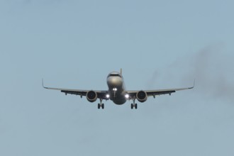 Airbus A321 commercial passenger airliner jet aircraft of Pegasus airways flying on approach to