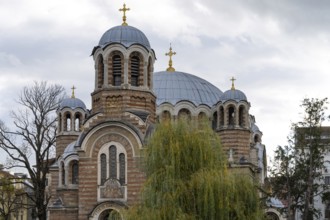 Sofia, Bulgaria. November 22nd 2025. Orthodox temple of The Seven Saints also known as The Black