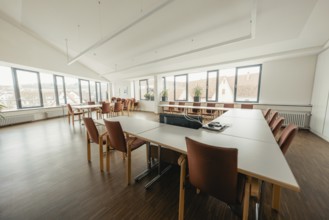 Bright conference room with minimalistic design and large windows, Gechingen Town Hall, Calw
