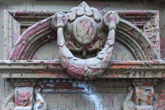 Detail of a historic 19th century front door, Krakow, Poland