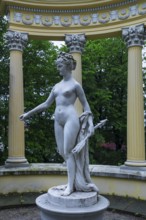 Diana sculpture in Lan´cut Castle Park, 17th century, Lan´cut, formerly Landshut, Poland