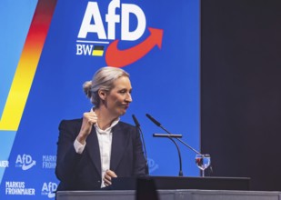 Alice Weidel, co-chair of the parliamentary group of the right-wing populist and far-right