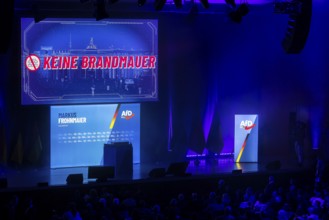 Campaign rally for the state election of the AfD party in the Congress Center Pforzheim CCP. Markus
