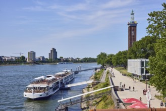Rhine river, brick architecture, exhibition tower, general architecture, high-rise buildings,