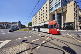 Dorint hotels, general development, commercial buildings, modern architecture, tram, overhead