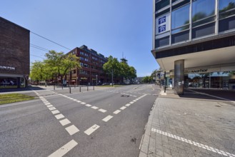 Pedestrian zone, shops, shopping, general architecture, commercial buildings, modern architecture,