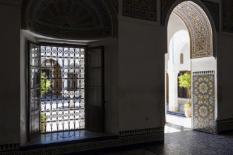 Courtyard, Palais Bahia, Old Town, Marrakech, Morocco