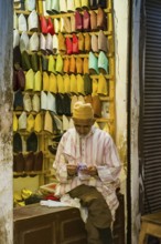 Slipper shop, Souk, Marrakech, Morocco
