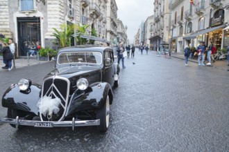 Vintage car, Catania, Sicily, Italy