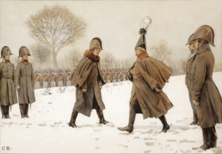 Replacement of prisoners, General Blucher against the French Marshal Victor on February 20, 1807,