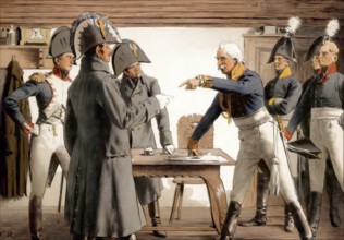 The Capitulation of Blucher at Ratkau on 7 November 1806, Germany, Napoleonic Wars, historical