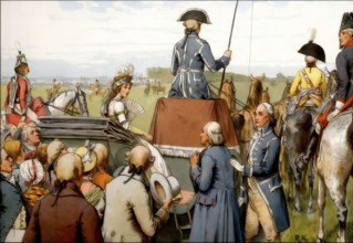 Queen Louise at a parade on the parade ground at Stargard, 1798, Louise of Mecklenburg-Strelitz,