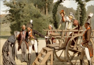 Louise A trip on the wagon, the young royal couple Louise and Frederick William III with the Grand