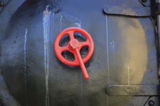 Detail, pressure valve, Brescello, next to the Don Camillo and Peppone museum is the Parco