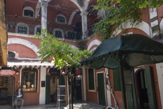 Istanbul, Turkey. June 23rd 2025. Traditional architecture of Zincirli Hani, a former caravansary