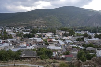Gori, Georgia. September 9th 2025. Landscape panorama view of the Georgian city of Gori, known as