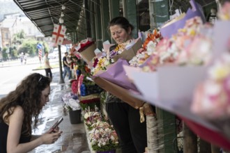 Tbilisi, Georgia. July 11th 2025. The popular Tbilisi Flower Market at Vekua Street, near Liberty