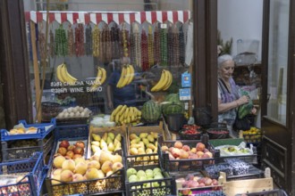 Tbilisi, Georgia. July 7th 2025. A typical local grocery shop selling fruit and vegetables in the