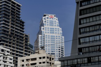HSBC Bank, Lumpini head office building in the Si Lom business district of Bangkok, Thailand