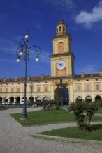 Palace with Torre Civica in the municipality of Gualtieri, Emilia-Romagna, Italy