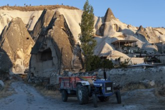 Goreme, Cappadocia, Turkey. September 18th 2018 Turkish farm village life in the cone shaped rock