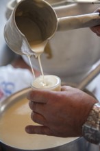 Ortahisar, Cappadocia, Turkey. September 19th 2018 Boza is a traditional Turkish fermented malt