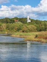 Lietzow Castle on the Großer Jasmund Bodden, Rügen Island, Mecklenburg-Western Pomerania, Germany