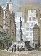 The historic market square of Hildesheim, Lower Saxony, Germany/The historic market square of