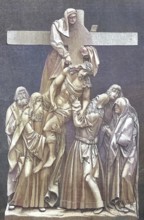 The Deposition of Christ from the Cross is the scene depicted in art from the Gospels reports in