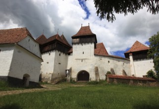 Romania, the fortified church of Viscri, German German Weisskirch a town in the district of Brasov,